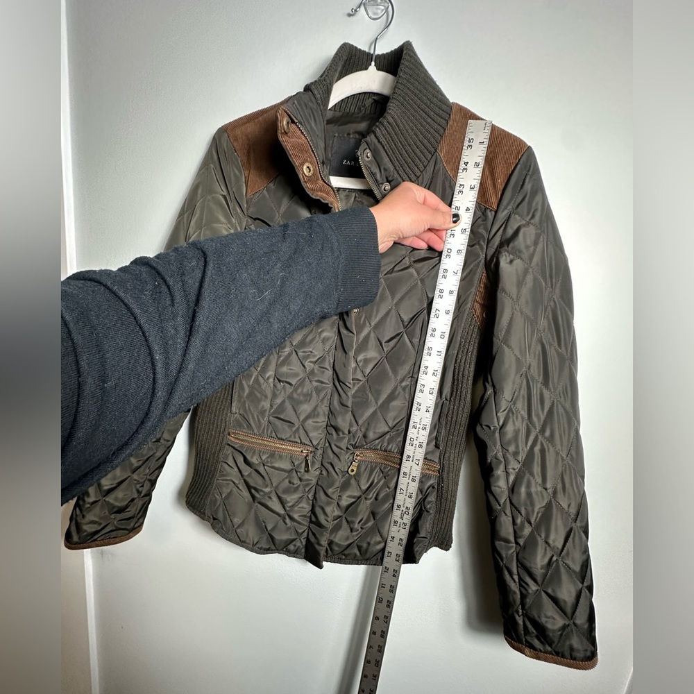 Zara Basic Quilted Country Style Jacket Size Small - Picture 11 of 14
